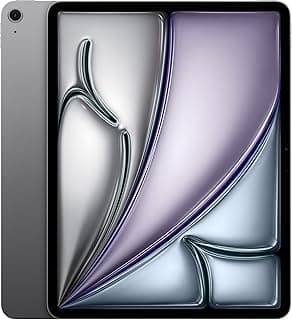 ايباد اير 13 بوصة (M2): شاشة Liquid Retina، سعة 128 جيجابايت، كاميرا أمامية 12 ميجابكسل وكاميرا خلفية 12 ميجابكسل، واي فاي 6E، بصمة Touch ID، بطارية تدوم طوال اليوم - رمادي فلكي