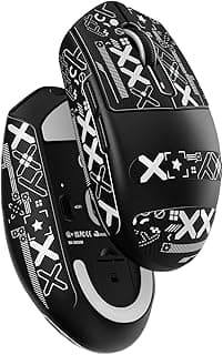 MAMBASNAKE ATTACK SHARK G3 Wireless Gaming Mouse with Tri Mode Wired/2.4Ghz/BT,59g Ultra-Lightweight,25000 DPI,1000 Polling,PixArt PAW3311 Sensor,500mAh Battery,Programmable for PC Win Mac(Black+Tape)