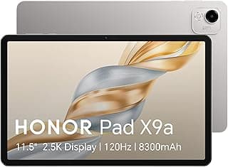 تابلت هونر باد X9a بشاشة 11.5 بوصة بتقنية واي فاي (8GB+128GB)، معالج سناب دراجون 685، شاشة 2.5K مريحة للعين، أربعة مكبرات صوت، واجهة أندرويد 15 ماجيك 9.0 بغطاء قلاب وتصميم نحيف وخفيف الوزن، رمادي