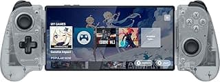 يد تحكم ريزر Kishi V3 إصدار Phantom White للموبايل، متوافقة مع ايفون/اندرويد، تصميم بحجم كامل، استجابة فائقة السرعة، تدعم شحن الموبايل، Razer Nexus