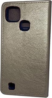Compatible with Infinix Smart HD (X612) 2021 Case Cover Flip Leather Case Card Holder Card Holder New High Quality Material Shockproof Case by AmaraStor (Gold)