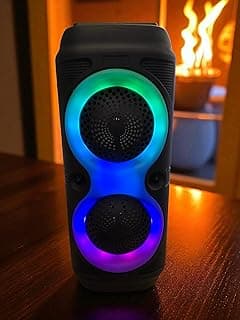 AN-4218 Portable Wireless Bluetooth Speaker RGB Gaming Speaker Support USB, Micro SD, FM Radio, AUX Audio, Built-in Dynamic RGB Light, 40cm Height