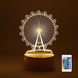 دريم لاف ستيتش إضاءة ليلية هدايا، مصباح طاولة ستيتش 3D LED تحكم ذكي عن بعد 16 لون لغرف الأطفال