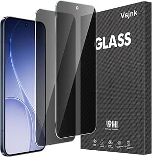 زجاج مقسى (Tempered Glass) لهاتف OPPO Reno 15 FS/15F 5G، حماية شاشة ضد التجسس، قطعتين، شفافية عالية، صلابة 9H، مضاد للخدش وبدون فقاعات
