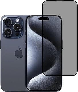 Anti Spy Privacy Screen Protector Compatible with iPhone 14 Pro Max/15 Plus/16 Plus, Tempered Glass Screen Protector, Anti-Scratch, Bubble Resistant, Anti-Spy, Easy Installation (iPhone 14 Pro Max)