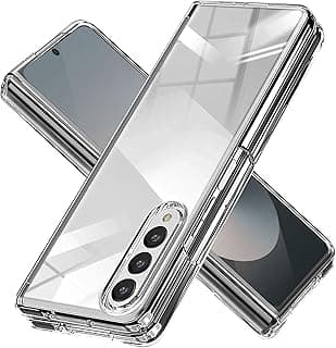 Z Fold 6 Crystal Clear Case, Samsung Galaxy Z Fold 6 5G 2024 Phone Cover [Slim-Fit] [Anti-yellowing] PC Hard Back Shockproof for Samsung Galaxy Z Fold 6 - Transparent