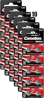 AG8/LR55/LR1121/391 Alkaline Button Cell Batteries - Pack of 10 10 Packs