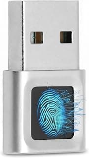 قارئ مفاتيح بصمة الاصبع بمنفذ USB، ماسح بصمات الاصابع، تطابق سريع 360 درجة، مستشعر بصمات الاصابع مضاد للتزوير لاجهزة الكمبيوتر التي تعمل بنظام ويندوز
