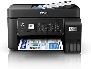 ايكو تانك L5290 طابعة مكتبية بنظام خزان الحبر A4 ألوان 4 في 1 مع ADF، واي فاي، اتصال Smart Panel وشاشة LCD