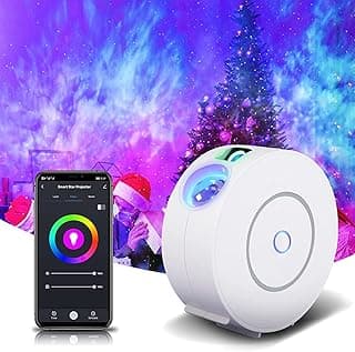 جهاز عرض النجوم الذكي للمجرة من ارابيست - جهاز عرض النجوم بالليزر RGB LED لغرفة نوم الأطفال وغرفة اللعب والمركز المنزلي، واي فاي (2.4 جيجاهرتز) تطبيق ذكي، مؤقت 24 ساعة، جو مزاجي، سطوع قابل للتعديل
