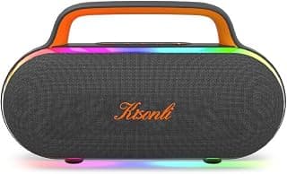 K19 Portable Bluetooth Speaker with Dynamic RGB Lighting | بفل Kisonli – استطاعة 20 واط – K19