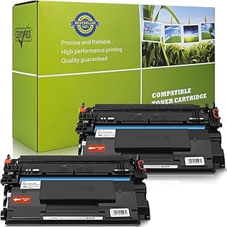 خرطوشة حبر 87A CF287A بديلة متوافقة مع اتش بي 87A 287A 87X 287X لطابعات اتش بي Laserjet M501n/M501dn M506n/M506dn/M506x/M506xm M527f/M527z/M527dn/M527dnm (أسود، عبوة 2 قطعة)