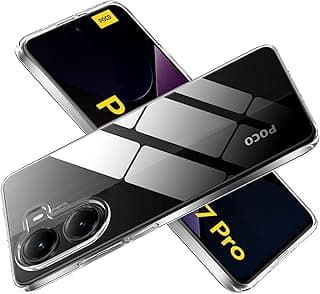 حافظة حماية من فيتودوس لشاومي بوكو X7 برو 5G، حافظة نحيفة مصنوعة من TPU والسيليكون بلون شفاف
