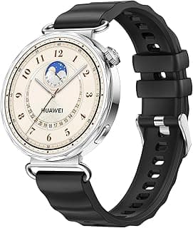 سوار سيليكون 18 مم متوافق مع هواوي Watch GT 6 41mm/GT 5 Pro 42 mm/GT5 41mm/GT4 41 mm/هواوي Watch 5 42mm، سوار رياضي سيليكون بديل لـ Venu 2S/3S/Vivomove 3S/4S