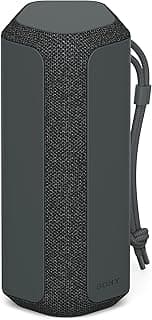 SRS XE200 X Series Wireless Ultra Portable Bluetooth Speaker, IP67 Waterproof, Dustproof and Shockproof with 16 Hour Battery and Easy to Carry Strap, Black, SRSXE200/B,