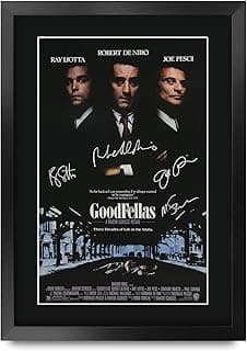 HWC Trading A3 FR Goodfellas بوستر فيلم بتوقيع طاقم العمل هدية مطبوع بإطار A3
