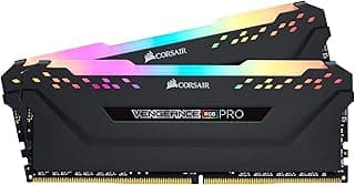 رامات Corsair Vengeance RGB Pro سعة 32GB (2X16GB) DDR4 3200 (Pc4-25600) C16 للكمبيوتر المكتبي – أسود