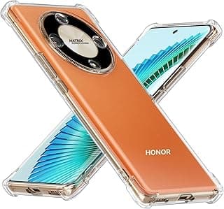 For Honor X9d Case with Back Airbag Transparent Soft Silicone Shockproof Cover Corner Cover for Honor X9d (Clear)