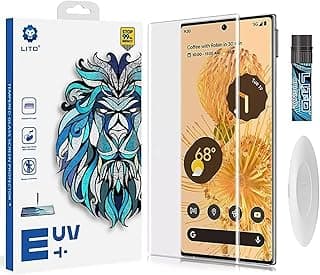 اسكرينة حماية من موبيلاك لهاتف جوجل Pixel 8 Pro [زجاج مقسى سائل UV] تغطية كاملة للشاشة [لمس حساس] [متوافقة مع بصمة الإصبع] شفافة HD