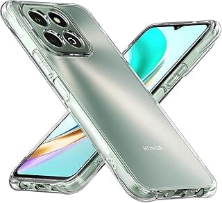 For Honor X8b Shockproof Silicone Back Defender Cover, Defender Corners and Semi Transparent Back Compatible With Honor X8b (6.7'') (Clear)