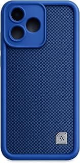 GENERIC, HONOR 600 LITE Phone Case, Blue Textured Back Cover | Camera Protection, Textured Grip, Shock Absorption, Slim Fit Design, Dual-Layer Build