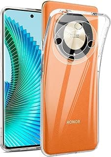جراب سيليكون Gorilla متوافق مع Honor X9b / Honor Magic 6 Lite 5G، جراب (شفاف)