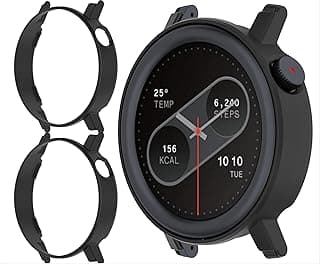 Cover for CMF Watch PRO 2, [2 Pieces] Hard Plastic, Anti-Bump, CMF Watch PRO 2 Case – Black