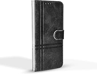 For Samsung Galaxy S20 Two-line design Flip Leather Wallet Card Slot Case with Kickstand, Strap Magnetic Closure,Included Internal Tpu Silicone Case, Compatible to Samsung Galaxy S20 (6.2")(Black)