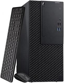 كمبيوتر مكتبي دي ال ال اوبتيبليكس 3060 برج/وحدة معالجة مركزية الجيل الثامن كور i3 8300 3.7GHz/16GB/SSD256GB+HDD500GB ويندوز 11 برو وMC اوفيس 2019/USB3.0 DP/DVD، HDMI/ماوس + كيبورد خدمة مجانية [مجدد]