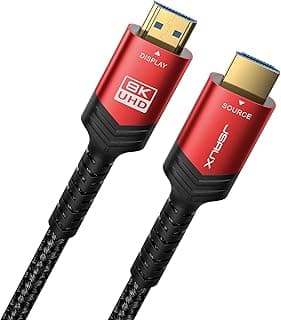 كابل HDMI من JSAUX بطول 30 قدم متوافق مع اللابتوب