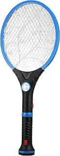 Rechargeable with 1+1 lights mosquito swatter - blue
