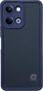 (For Y05) Xpress Carbon Back Cover For Vivo Y05 Soft Silicon Matte Finish with Camera Protection Slim Anti-Shock Case (Blue)