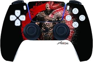 الاضافات ستيكر لاصق لجهاز بلاي ستيشن 5 مطبوع عليه God Of War #2 متوافق مع ذراع تحكم بلاي ستيشن 5