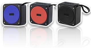 مكبر صوت بلوتوث لاسلكي محمول يدعم ستيريو USB وشريحة Micro SD وراديو اف ام ومنفذ AUX لتوفير صوت عالي الجودة، متعدد الألوان S21