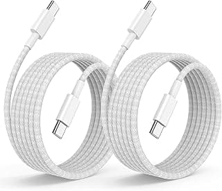 USB C to USB C Charging Cable for Apple iPhone 17 Charger, 2Pack 10ft Long Type C to C 60W Fast Charger Woven Cord for iPhone 17/Air/16/15/Pro/Plus/Pro Max, for iPad Pro, Air, Mini, MacBook Pro/Air
