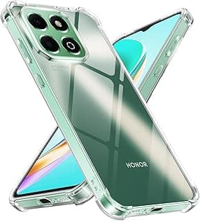 Clear Case for Honor X6B, Airbag Corners Shockproof Soft TPU Bumper Protective Phone Cover, Non-Yellowing Anti-Scratch Transparent Phone Case for Honor X6B 6.56"