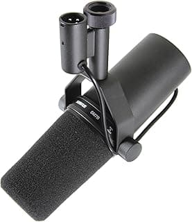 ميكروفون SM7B - ميكروفون صوتي أسطوري مع استجابة تردد قابلة للتعديل!