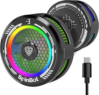 Launch-SpinBot IceDot Mag v1 Magnetic Cell Phone Cooler with 15W Gel Cooling | 3 Cooling Modes | Temperature Display for iPhone, iPad and