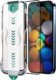 اسكرينة حماية زجاجية Magic Box HD لهاتف iPhone 17 Air (6.5 بوصة)، مع أداة تركيب، مقاومة للأتربة والصدمات، سهلة التركيب