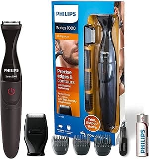 ماكينة حلاقة Multigroom Series 1000 دقيقة للحية مع تقنية DualCut للرجال MG1100 - نسخة دولية