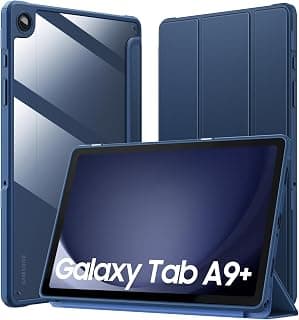 Case for Samsung Galaxy Tab A9 Plus Tablet 11 Inch 2023, Ultra Transparent Back Slim Cover with Auto-Wake for Samsung Galaxy Tab A9+ Tablet 2023, Navy Blue