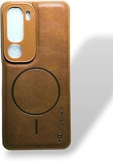 MagLeather Pro Case For Vivo Y19S – Premium Leather Magnetic Case with Full Camera Protection (Brown)