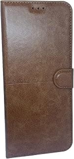 Case Compatible with Xiaomi Redmi A7 PRO Wish and Dahr Leather Flip Case Cover New Premium Quality Material Shockproof Case by Amarah Store (Brown)