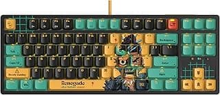 Bloody x Savage Impact AT87 Alpha Optical Switch Performance Keyboard - Adjustable Actuation Point, Gaming PBT Keycaps, Renegade Design, Stealth Quiet Typing, TKL Design