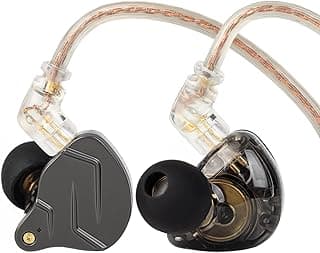 KZ ZSN Pro in Ear Buds Earphones Hybrid Dynamic Driver Balanced Armature Earbuds Headphones Dual Driver 1DD 1BA Deep Bass Stereo Sound Ergonomic Comfortable Earphones(Gray mic)