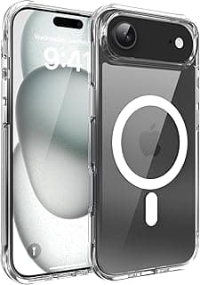 Next Store Magnetic Case For iPhone 17 Air 6.6-Inch, Compatible with MagSafe Transparent Hard PC Back TPU Bumper, Shockproof Slim Protective Cover, Scratch Resistant.