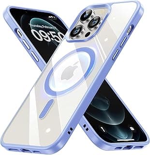 جراب مغناطيسي شفاف كريستالي لهاتف iPhone 11 Pro (5.8 بوصة) يدعم Magsafe [مضاد للاصفرار] [حماية عسكرية] [مغناطيس قوي] جراب نحيف - أزرق سييرا