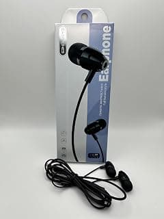 L101 Wired Earphones, Stylish Black In-Ear Handfree, Fashion Style - سماعة سلك هاند فري أسود شيك