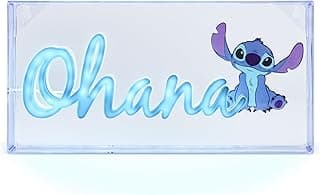 Stitch Ohana Light Officially Licensed Lilo and Stitch Lamp, Disney Collectible Gift, LED Bedside Table Bedroom Night Light Decor |