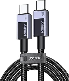كابل من يوجرين بطول 2 متر نوع USB-C إلى USB-C متوافق مع آيفون 15 وماك بوك برو وسامسونج جالاكسي S24 وجوجل بيكسل